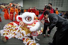 leeuwendans Chinees nieuwjaar Rotterdam 2007